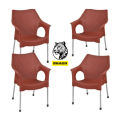 Plastic chair with Steel Legs , Rattan Chairs , High quality Plastic chairs. 