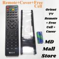 Orient Remote for LED & LCD TV - Universal Orient TV Remote with Free Cell + Protective Cover | Replacement Remote for Orient LED/LCD TV. 