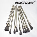 10Pc Stainless Steel Wire End Brush Pen Shape Bristle Scratch Extension Rod 1/8" Shank For Power Rotary Tool by Rebuild Master. 