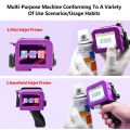 28 Languages 12.7mm Mini Portable Inkjet Printer Expiry Date Code Logo Batch Numbers Handheld ink Device with Grips Cartridge.