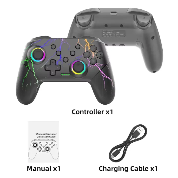 Data%20Frog%20Wireless%20Controller%20For%20%20Switch%20OLED/LITE/PC%20Console%20Pro%20Gamepad%20with%20Programmable%20Turbo%20Function%20RGB%20Light%20-%20Image%207