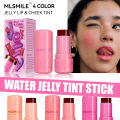 Water Jelly Tint Stick, Milk Cooling Water Jelly Tint Lip Gloss, Milk Jelly Tint Jelly Blush Stick, Sheer Lip & Cheek Stain. 