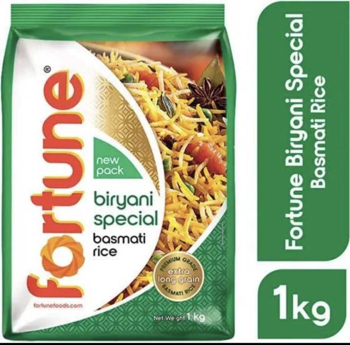 Fortune Special Biriyani Basmati Rice (Indian)_ 1kg | Daraz.com.bd