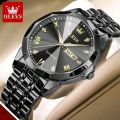 O'levs 9931 New Business Quartz Watch For Men Luxury Diamond Dial Waterproof Stainless Steel Strap Men Wristwatch. 