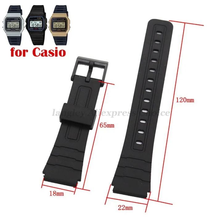 Bracelet For Silicone Watch Strap 12/14/16/18/20/22mm for W800H SGW400 F91W F84 F105/108 A158/168 AE1200/1300 Resin Belts
