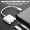 Type C To 3.5mm Headphone Jack OTG Adapter For iPhone 15 Pro Fast Charger For   One Plus USB C Connector Aux Cable. 