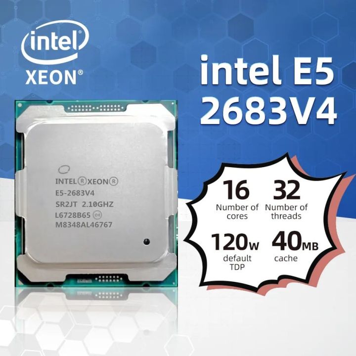 Intel Xeon Processor E5-2683 v4  Total Cores. 16 ; Total Threads. 32 ; Max Turbo Frequency. 3.00 GHz ; Intel Turbo Boost Technology 2.0 Frequency 