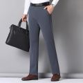 Plus Size 29-52 Men's CEO Formal Pants Elastic Gray Business Casual Seluar Slack Lelaki Stretchable Flexible Long Pant Office Trousers. 