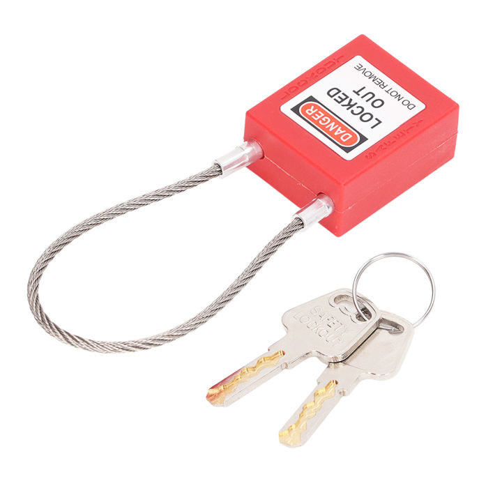 Lockout%20Tagout%20Lock%20Stainless%20Steel%20Cable%20Lock%20Safety%20Lockout%20Padlock%20with%202%20Keys%20-%20Image%202