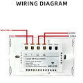 LiwoKit Tuya Wifi Smart Touch Curtain Switch Blind Switch for Electric Window Motor Support Alexa  Home Alice. 