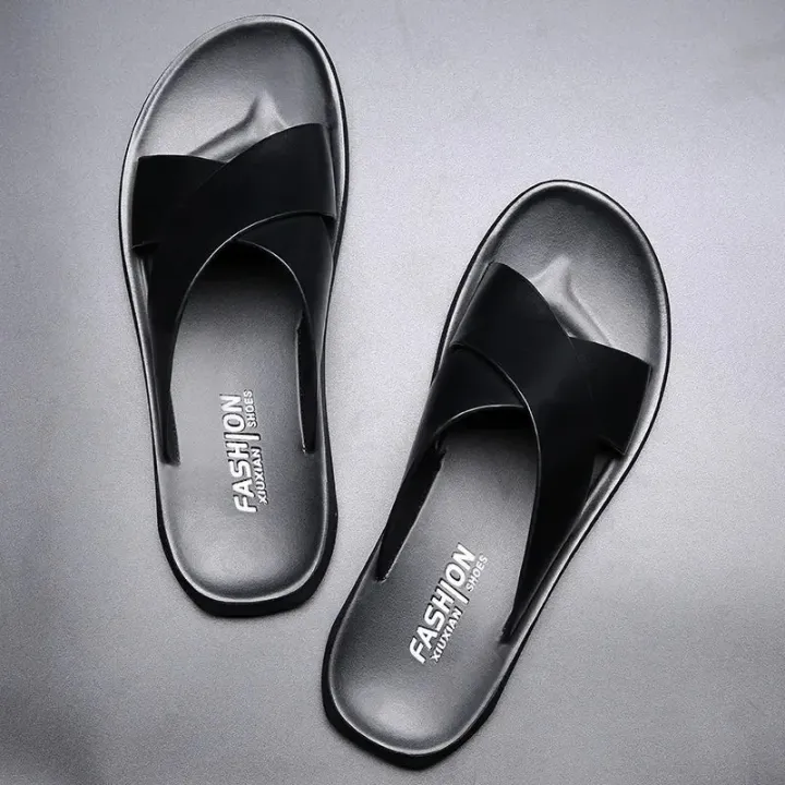 Men%20Sandals%20Slippers%20Genuine%20Leather%20Luxury%20Fashion%20New%20Men's%20Flat%20Shoes%20Casual%20Non-Slip%20Beach%20Sandals%20For%20Men%20Zapatos%20Hombre%20-%20Image%202