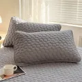 2 Piece Waterproof jacquard Fabric Pillowcase Moisture And Sweat Proof Pillow Cover 48x74cm For Bedroom Home Hotel Decor. 