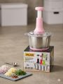 Pusch Chopper Food Processor, Press Start Mixer, S-Blade Double Layer Stainless Steel Bowl, Blender to Chop Fruits Onions, Vegetables & Chiken Kabab Chopper. 