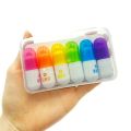Mini Capsule shaped highlighter pens for writing Cute marker.