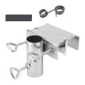 Parasol Holder Patio Umbrella Clamp Patio Umbrella Holder Bench Deck Umbrella Stand for Bleachers Deck Chair Desk. 