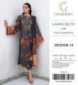 CHARIZMA BRAND NEW SUMMER COLLECTION 2024 QUALITY PREMIUM PRODUCTS 3 PIECES LAWN SUITE. 