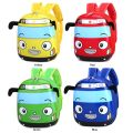 Cute 3D Cartoon Bus Kindergarten Children School Bag Backpack Girls Boys Satchel. 