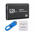 4k 1080p 60fps Hd Video Capture Card HdTV Camera Recording Box - Compatible With Usb 3.0pc Live Streaming Grabber Recorder. 