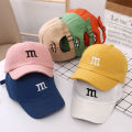Cotton Baseball Cap For Children Fashion M Letter Embroidered Cute Kids Caps Summer Sunscreen Girls Boy Baby Hat 1-6Y. 