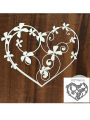 New love Wreath metal cutting die mould scrapbook decoration embossed photo album decoration card making DIY handicrafts. 
