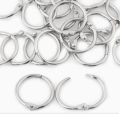 8PCS Loose Leaf 1.5 inches Binder Rings, Nickel Plated Metal Book Rings Binding Rings Hinged Ring Book Binder Split Key Rings Album Scrapbook Loose Leaf Clip for School Home Office.