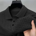 Autumn Men's Knitted Pullover Sweaters Cable Woolen Button Sweater Slim V-neck Long Sleeve Outerwear Winter Warm Heavyweight Top.