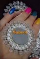Oxidised Mirror Work Ghungroo Adjustable Finger Ring for Women & Girls pack of 3. 