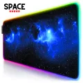 High-Quality XXL RGB Gaming Mouse Pad SMALL & Large Size with Gel Wrist Pad - Extended & Small Led Soft Cloth Mousepad Mat with Non-Slip Rubber Base & 14 Lighting Modes for Gamers, PC Computer, Laptop, Office - (800×300×4mm) - Black - FunBug. 
