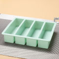 Strip-shap Ice Cube Trays Giant Silicone Ice Cubes Square Tray Mold Non-toxic Durable Wine Ice Cube Easy-Release Ice Cube Molds. 