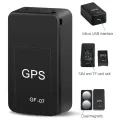 GF07 Magnetic Car Tracker GPS Positioner Real Time Tracking Magnet Adsorption Mini Locator SIM Inserts Message Pets Anti-lost. 