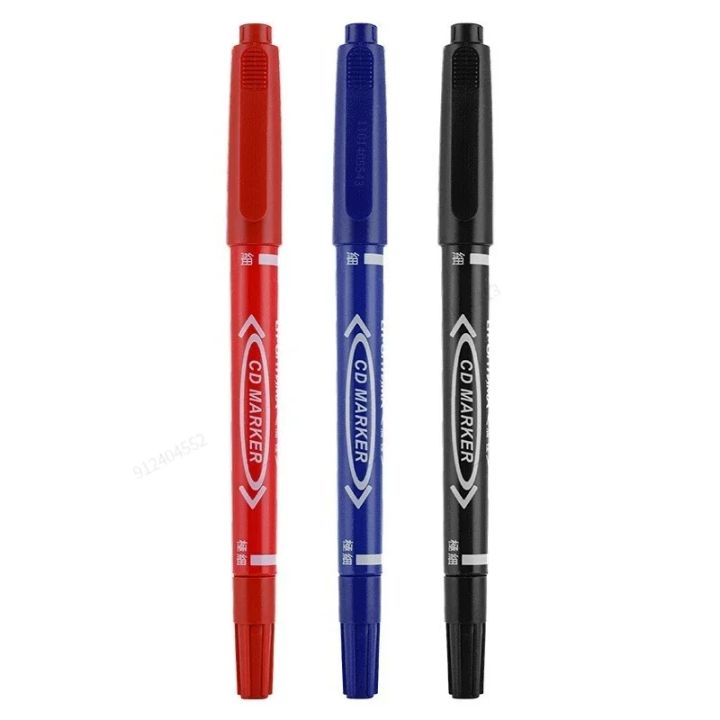 6/12pc%20Set%20Waterproof%20Oily%20Color%20Double%20Tip%20Permanent%20Markers%20Fine%20Tip%20Thick%20Tip%20Black%20Ink%20Drawing%20Pens%20Supplies%20Stationer%20-%20Image%206