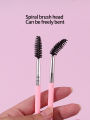 5PCS Multi-functional Pink Double-headed Mascara Brush, Eyebrow Brush, Beginner's Eye Makeup Tool Mascara Curl Makeup Brush.