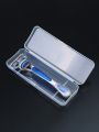 Manual Shaver Storage Box Specialized Tool Holder For Business Trips Double-Layer Multifunctional Portable.