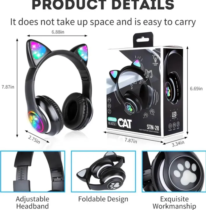 STN-28%20Cat%20Wireless%20Headphones%20Bluetooth%20Over-Ear%20Headset%20with%20Cute%20Cat%20Ears%20-%20Image%205