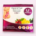 3in1 Hand & Foot Bleach Cream By Unique Sachet Pack For All Skin Types (5 Sachets Deal). 