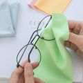 5pcs Microfiber Lens Cloth Soft Chamois Glasses Cleaner For Lens Phone Screen Cleaning Wipes Eyewear Accessories. 