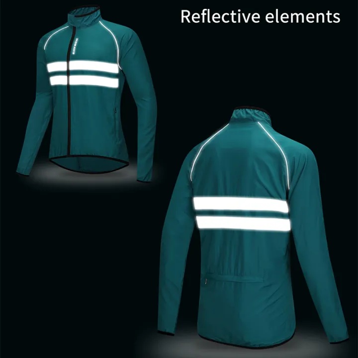 WOSAWE%20Men's%20Cycling%20Windbreaker%20Wind%20Jacket%20Windproof%20Water%20Repellent%20Mountain%20Bike%20MTB%20Clothing%20Reflective%20Bicycle%20Wind%20Coat%20-%20Image%202