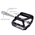 ZTTO MTB Bearing Aluminum Alloy Flat Pedal Bicycle Good Grip Lightweight 9/16 Pedals Big For Gravel Bike Enduro Downhill JT01. 