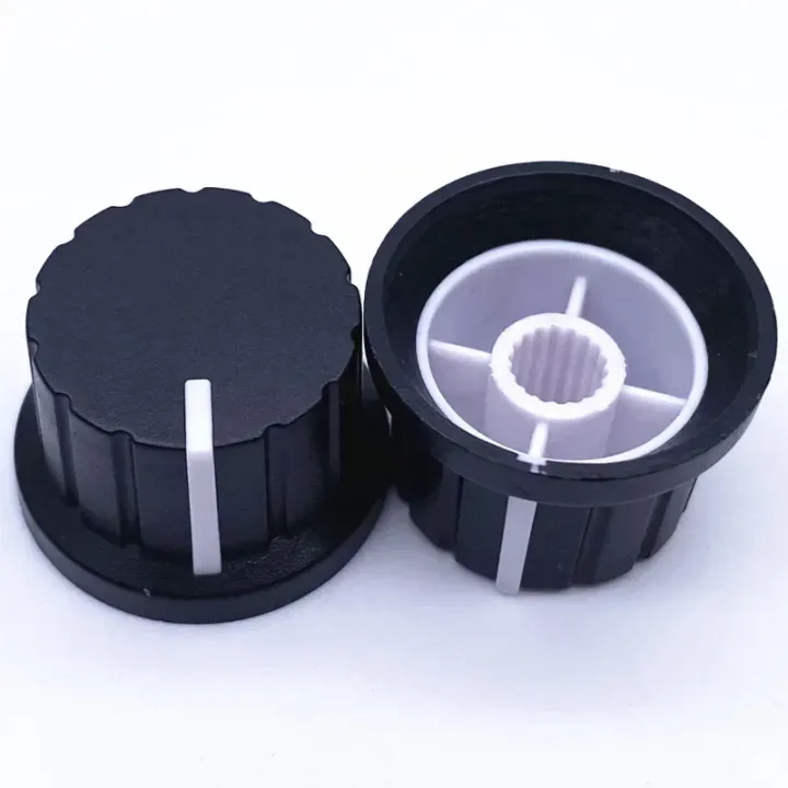 5/10%20Pcs%20%20plastic%20Potentiometer%20Volume%20Switch%20Knobs%2024%20x%2015mm%20Rotary%20Encoder%20%20Amplifier%20Control%20Volume%20Button%20Knob%20For%20WH148%20-%20Image%206
