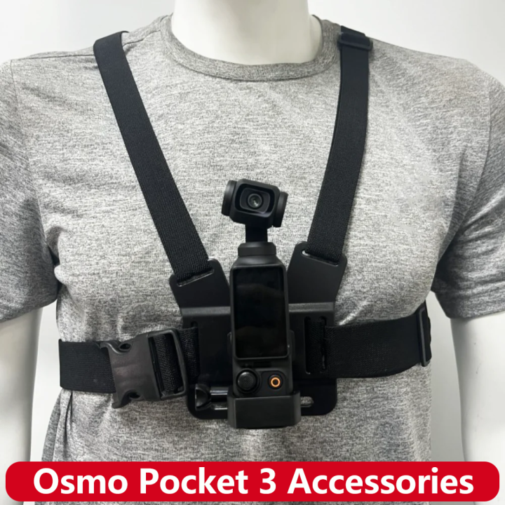 Pocket 3 Accessories Chest Harness Mount Strap Expansion Adapter Fixed Frame Bracket For DJI OSMO Pocket 3 Action Camera