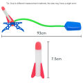 Kids Foot Pedal Air Pump Rocket Launcher Toy Kit Foam Rocket Accessories Boys Girls Outdoor Jumping Sport Launch Rocket Game Toy. 