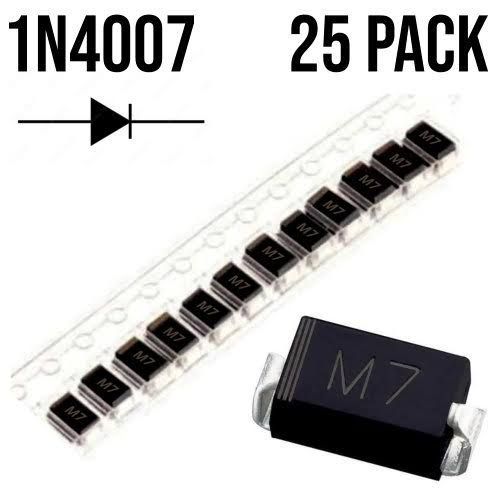 25 PCS-Rectifier Daiod SMD "M7" 1N4007