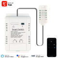 Tuya WiFi Switch 16A 3000W Wireless Control with Power Consumption Monitoring Temperature and Humidity Thermostat Alexa. 