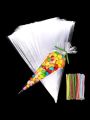 Sweet cones empty pack of 30 without filling#filling cones, Mehndi filling cones. 