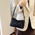 Zk_shoping women bag fashion cute tote shoulder bag shiny party evening clutch shoulder bag women handbag. 