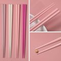 5Pairs Macaron Color Chopsticks Japanese-style Anti-slip High Temperature resistance Sushi Stick Reusable Household Tableware. 