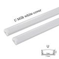 LED Strip Aluminum Profile 50CM Recessed Surface Mounted Aluminium Channel with Diffuser PC Cover for 8mm 10mm Linear Lighting. 