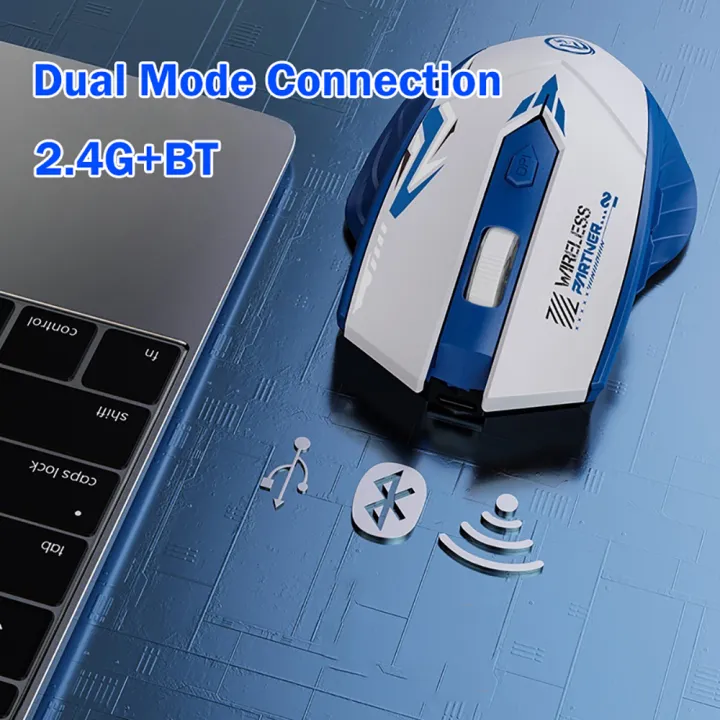Bluetooth%205.4%20Mouse%20Dual-Mode%202.4G%20Wireless%20Mouse%206%20Buttons%20Gaming%20Mouse%20Office%20Silent%20Mice%20Rechargeable%20Mouse%20For%20PC%20Laptop%20-%20Image%202