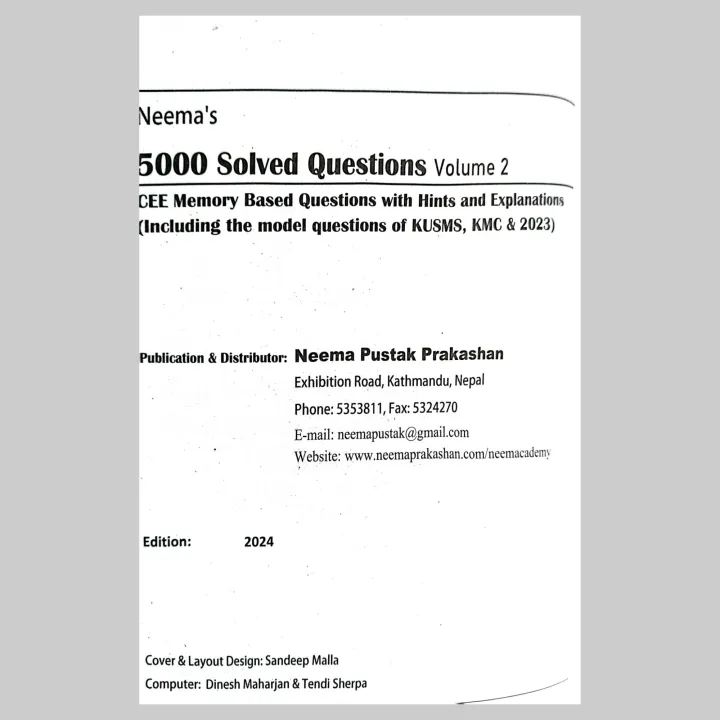 Neema's%205000%20Solved%20Questions%20For%20CEE%20%7C%20Volume%202%20%7C%20Edition%202024%20%7C%2025%20Sets%20Medical%20Entrance%20Model%20Questions%20-%20Image%203