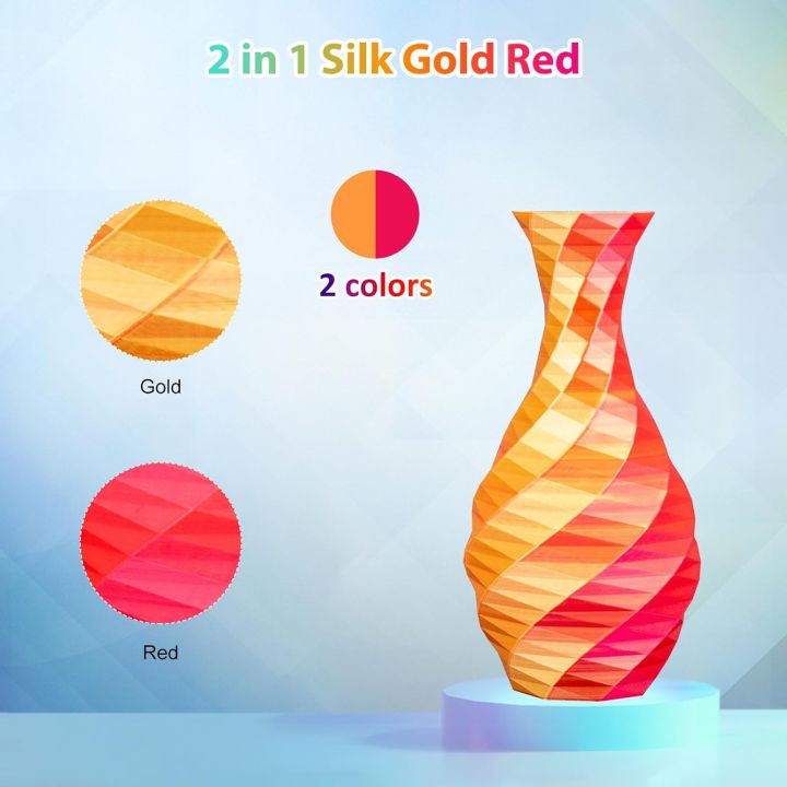 Multicolor%203D%20Printer%20Filament,Dual/Tri%20Color%201.75mm%20PLA%20Silk%20Shiny%20Printing%20Filament,250g(0.55lbs)%20Fit%20Most%20FDM%203D%20Printer%20-%20Image%206